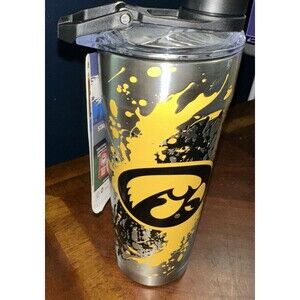 NWT $35 Iowa Hawkeyes Stainless Steel Shaker Tumbler NCAA Cold and Hot Beverages